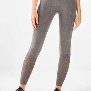 Fabletics seamless leggings with mesh detail